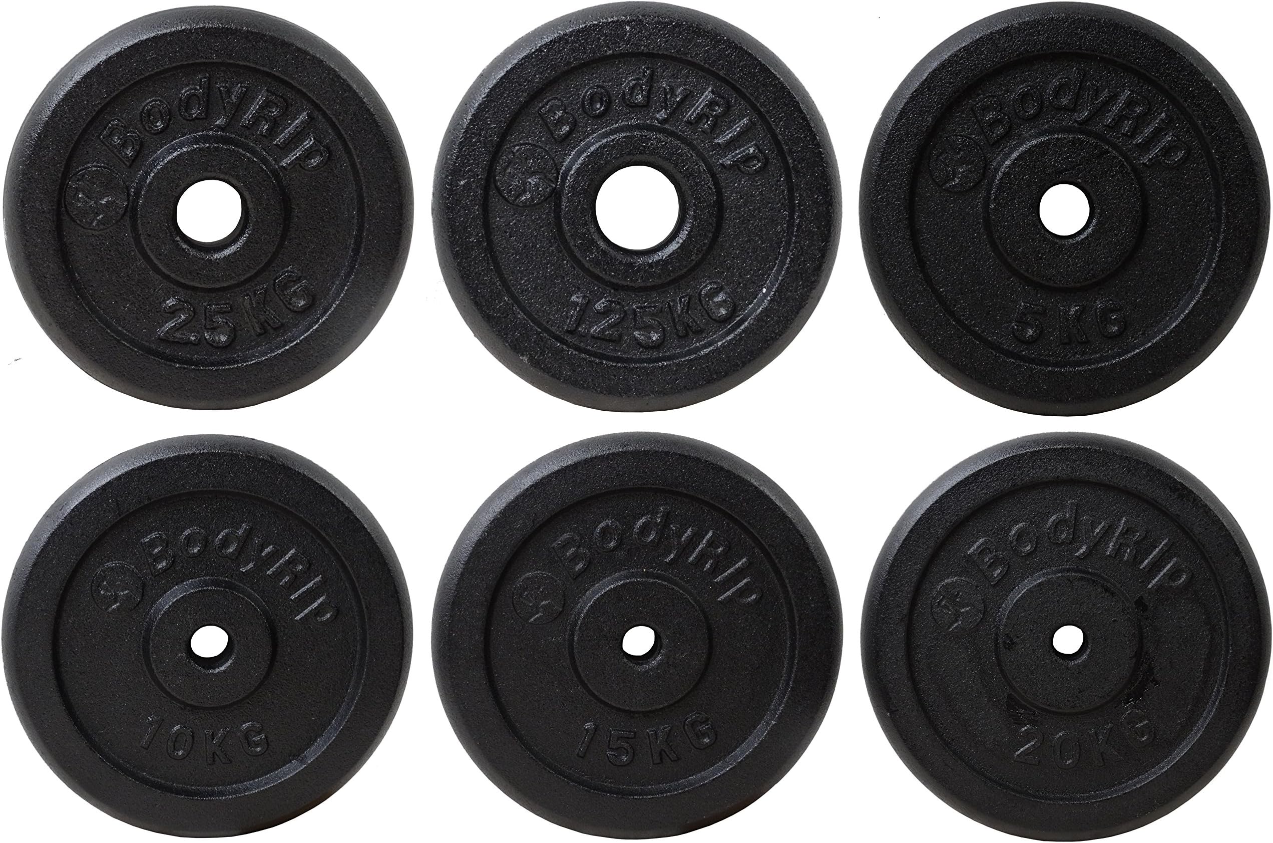 BodyRip Cast Iron 1" Standard Weight Plates 1.25kg-20kg