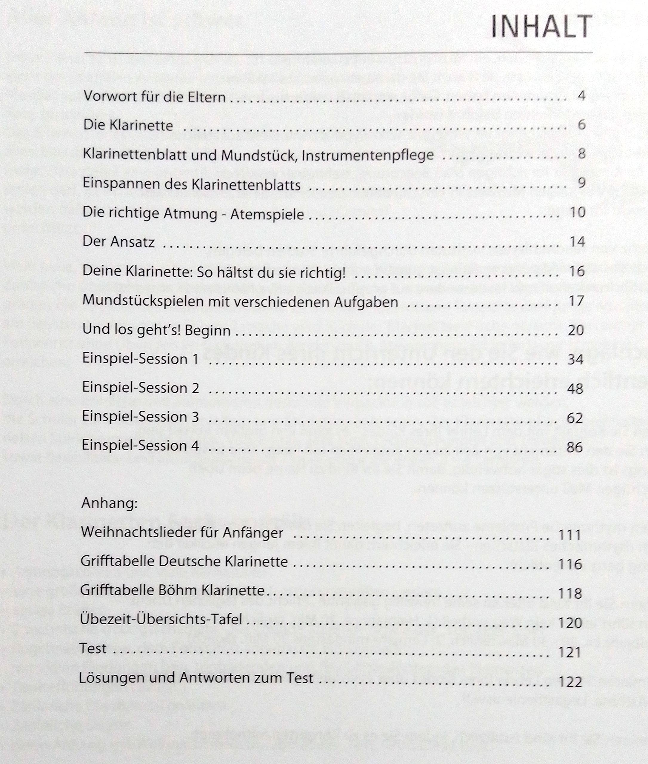 Klarinetten Fuchs Band 1 Online Material mit Musik-Bleistift