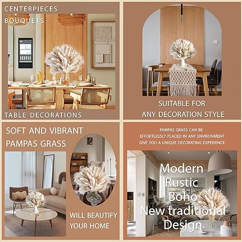 Miniatura 37 de 70 ramos de flores secas naturales para decoración del hogar, ramo de flores secas para bodas, arreglos florales, decoración del hogar (70 unidades)