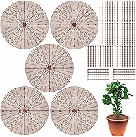 Vista 1 de YGAOHF 5 fundas de rejilla para macetas de 20.8 pulgadas, cubierta de rejilla cortable con 60 estacas, protector de suelo grande de plástico