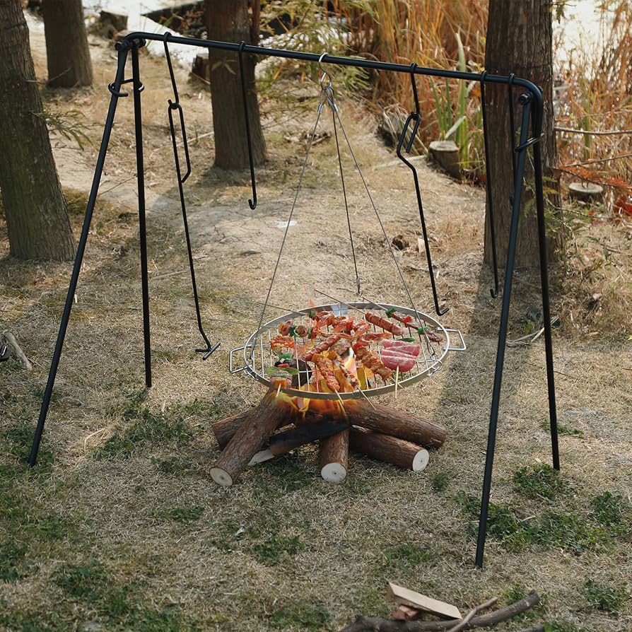 バーベキュー・調理用品 firewoodstand Ninja Woodfire Adjustable Outdoor Stand Black XSKUNSTAND