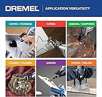 Vista 8 de Kit de herramienta giratoria versátil Dremel 4300-9/64 con eje flexible - 9 piezas adicionales y 64 accesorios - Ideal para grabado, grabado