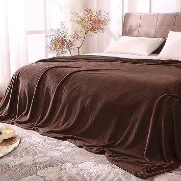 BEDELITE Fleece Blanket Soft Plush King Size Bed Blanket Brown 108"x90" | Ultra Soft Fleece, Plush Microfiber, Lightweight Warmth, All Season Comfort, Fade Resistant, Machine Washable
