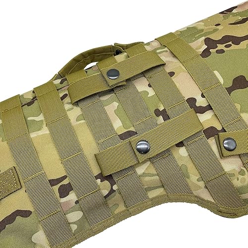 Miniatura 7 de Silfrae Escopeta táctica vaina táctica rifle táctico vaina escopeta bolsa de hombro