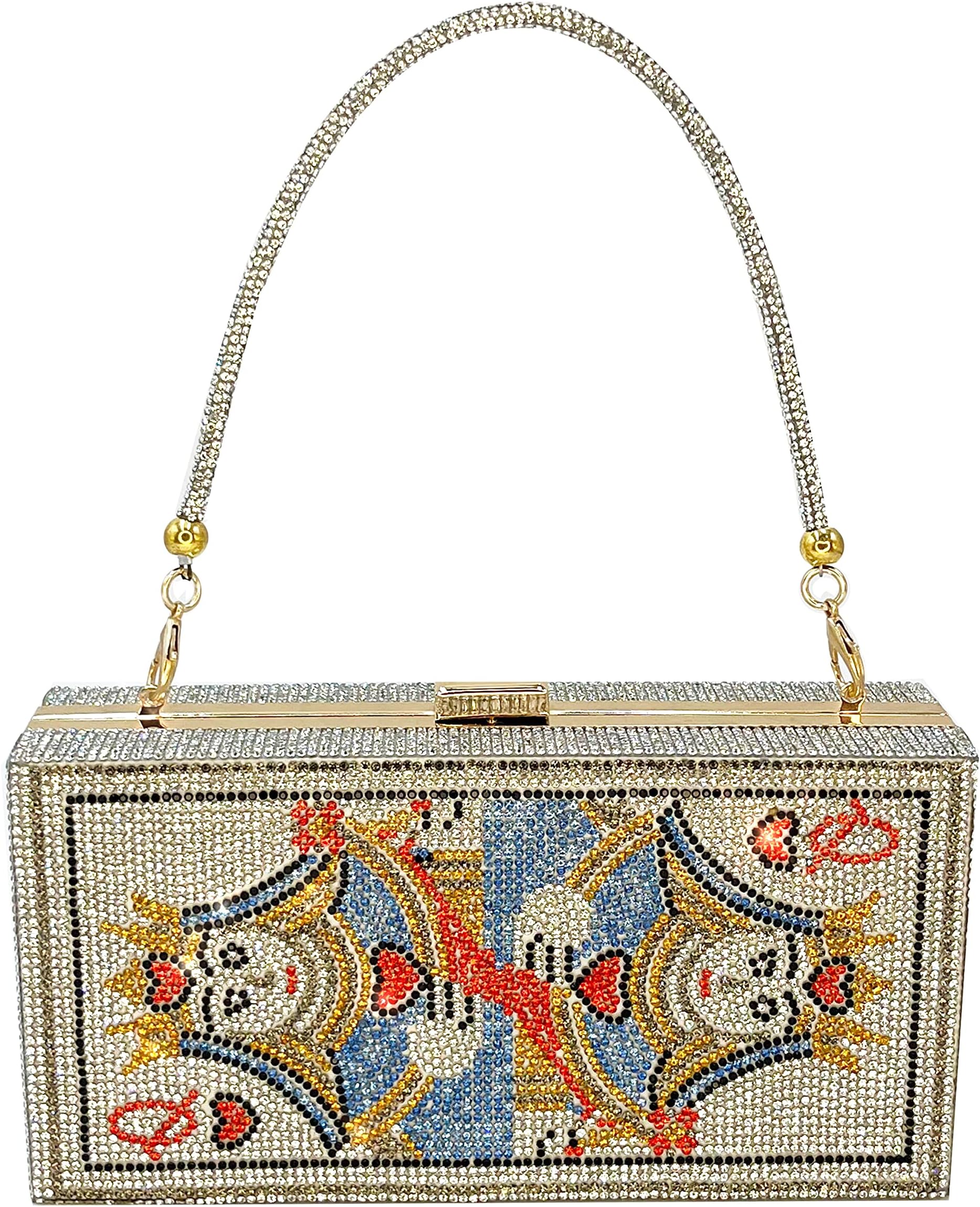 PowerpurlifeEvening Party Glitter Rhinestone bag Chain Shoulder Clutch Bag For Women