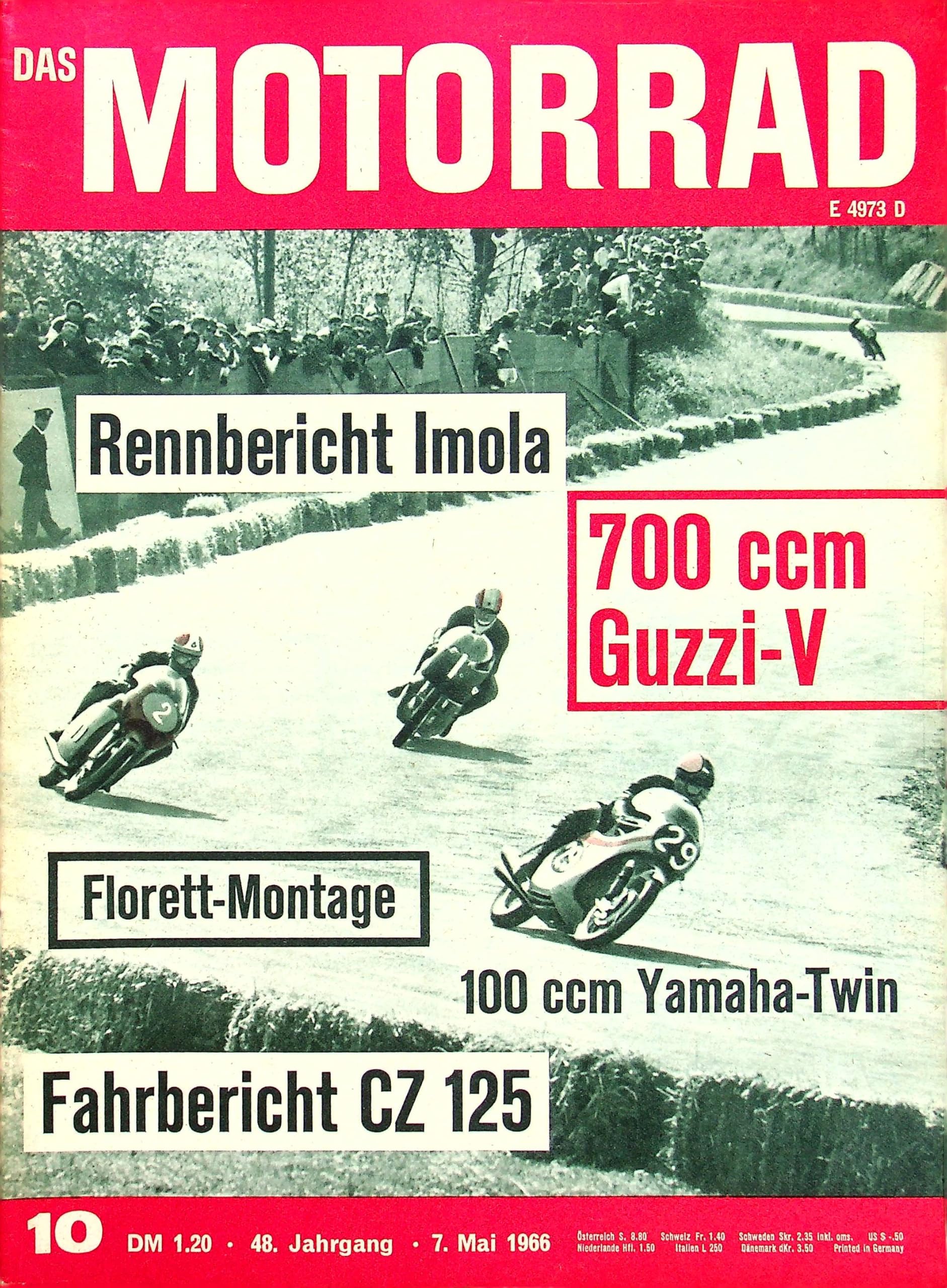 Echte, historische Zeitschrift von 1966 - Garantiert 60 Jahre alt - Personalisiertes Geschenk 60. Geburtstag Mann - Original aus dem Jahr 1966 - Die Geschenkidee für Männer - Motorrad 10/1966