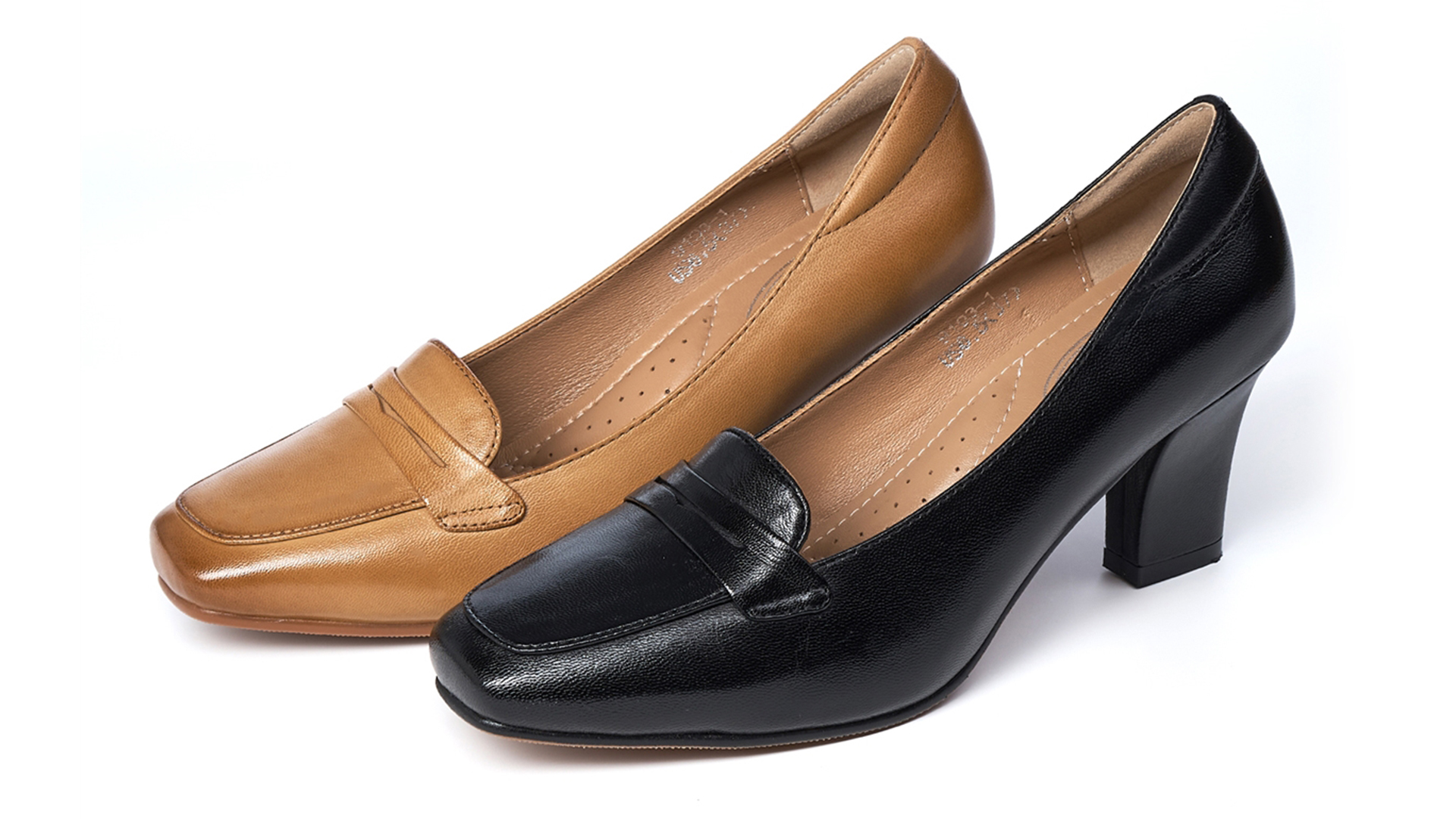 mona✨ Amazon.com | Mona flying Women's Leather 7 cm Chunky Heel Loafers