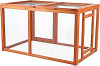 TRIXIE Natura Chicken Outdoor Run Extension - Secure Mesh Top for 2 Chickens or 4 Bantams, Fits Coops 55960-55964