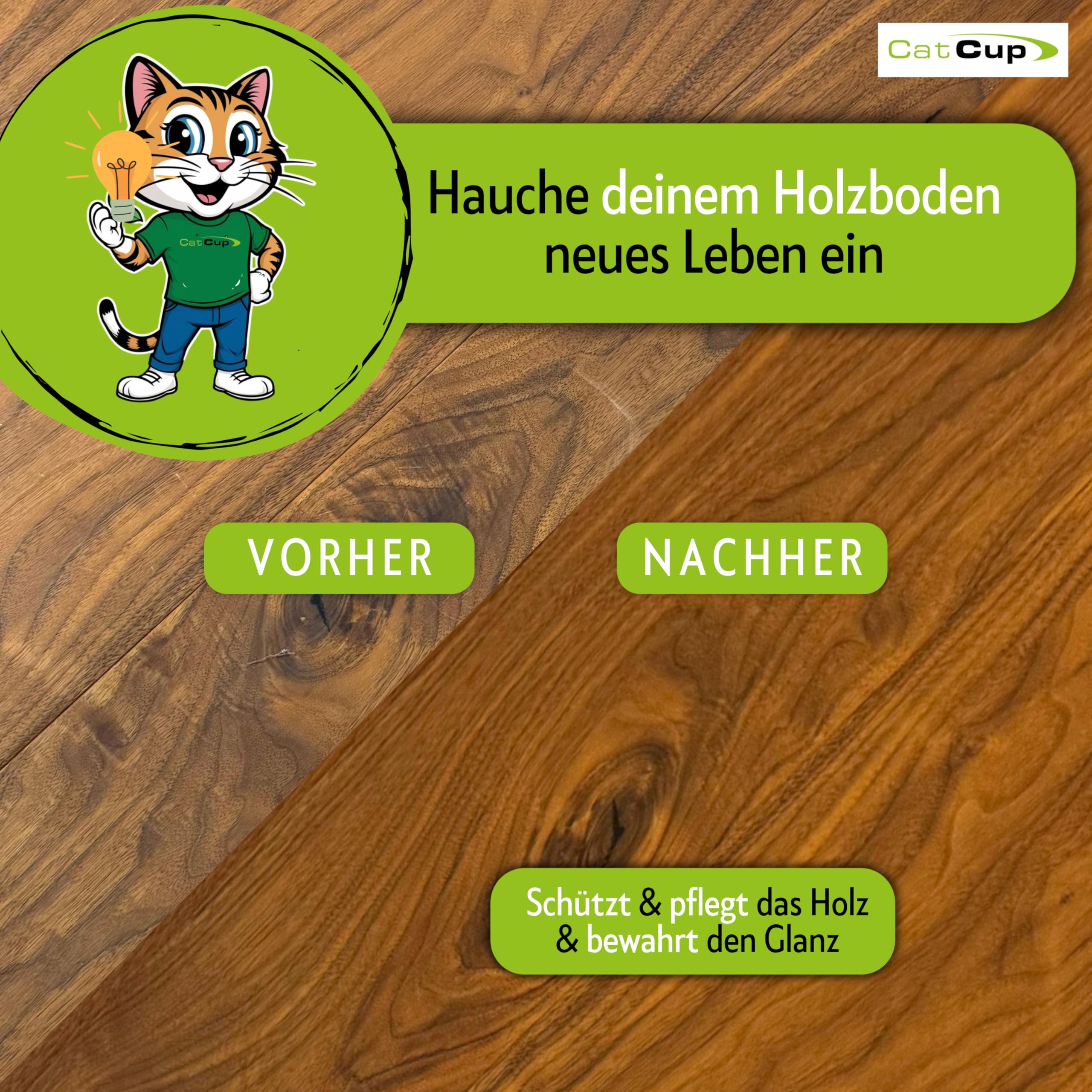 UNIVERSAL 1 Liter BIO Holzöl farblos aus Deutschland - Geruchloses Holzpflegeöl für Innen & Aussen - Premium Möbelöl mit Anleitung - 100% natürliches Holz Öl in Bioqualität