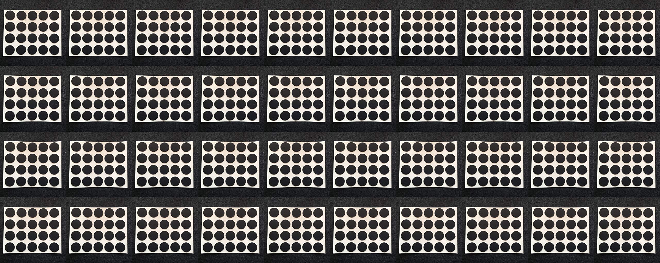 13mm Self Adhesive Screw Cover Caps Stick on Furniture Sticker Screw Hole - Black x800