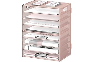 DALTACK 9-Tier Paper Letter Tray Desk Organizer with Handles - The Perfect...