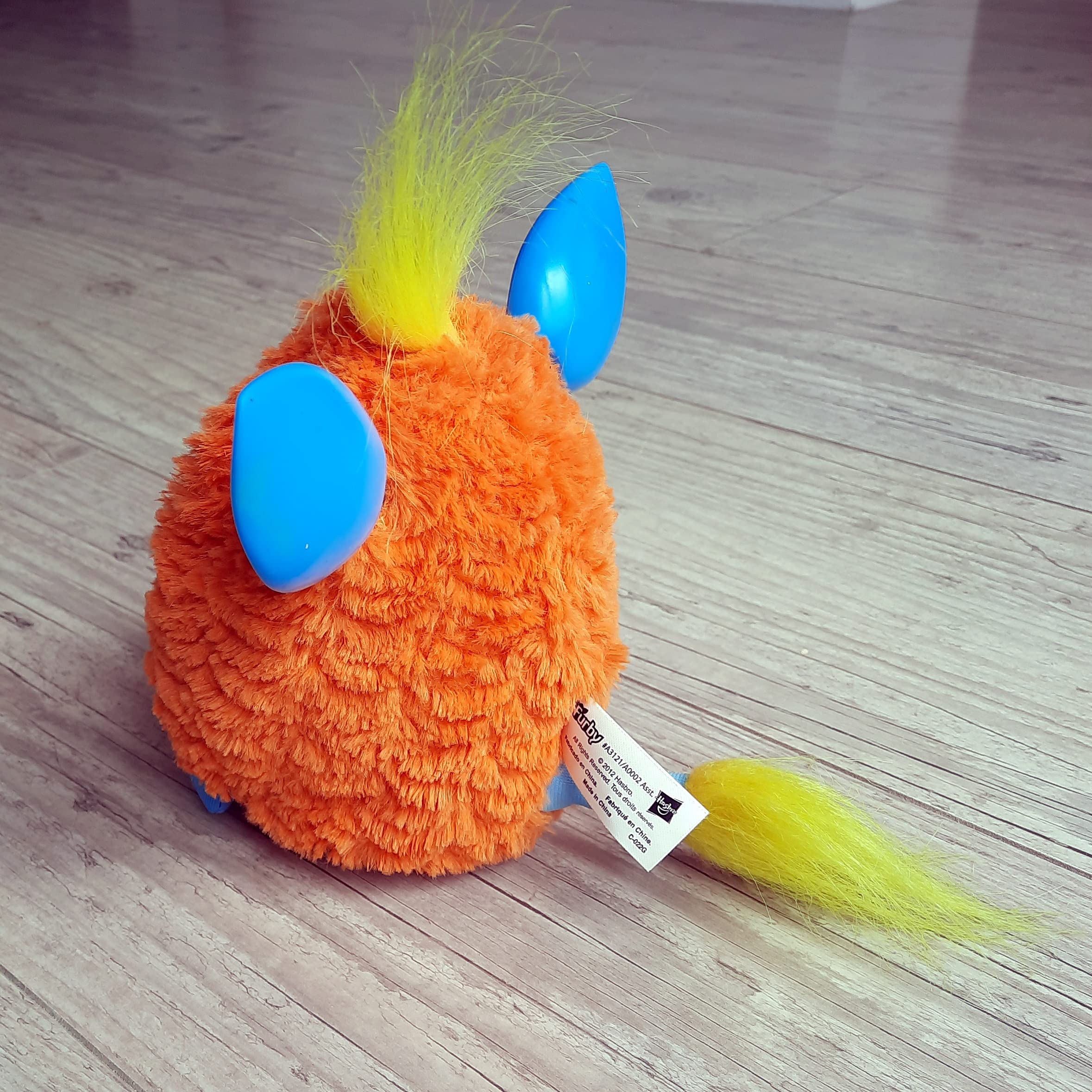 94. DOUDOU PELUCHE Ikea Girafe Bleu Et Orange Grelot Hs - Excellent