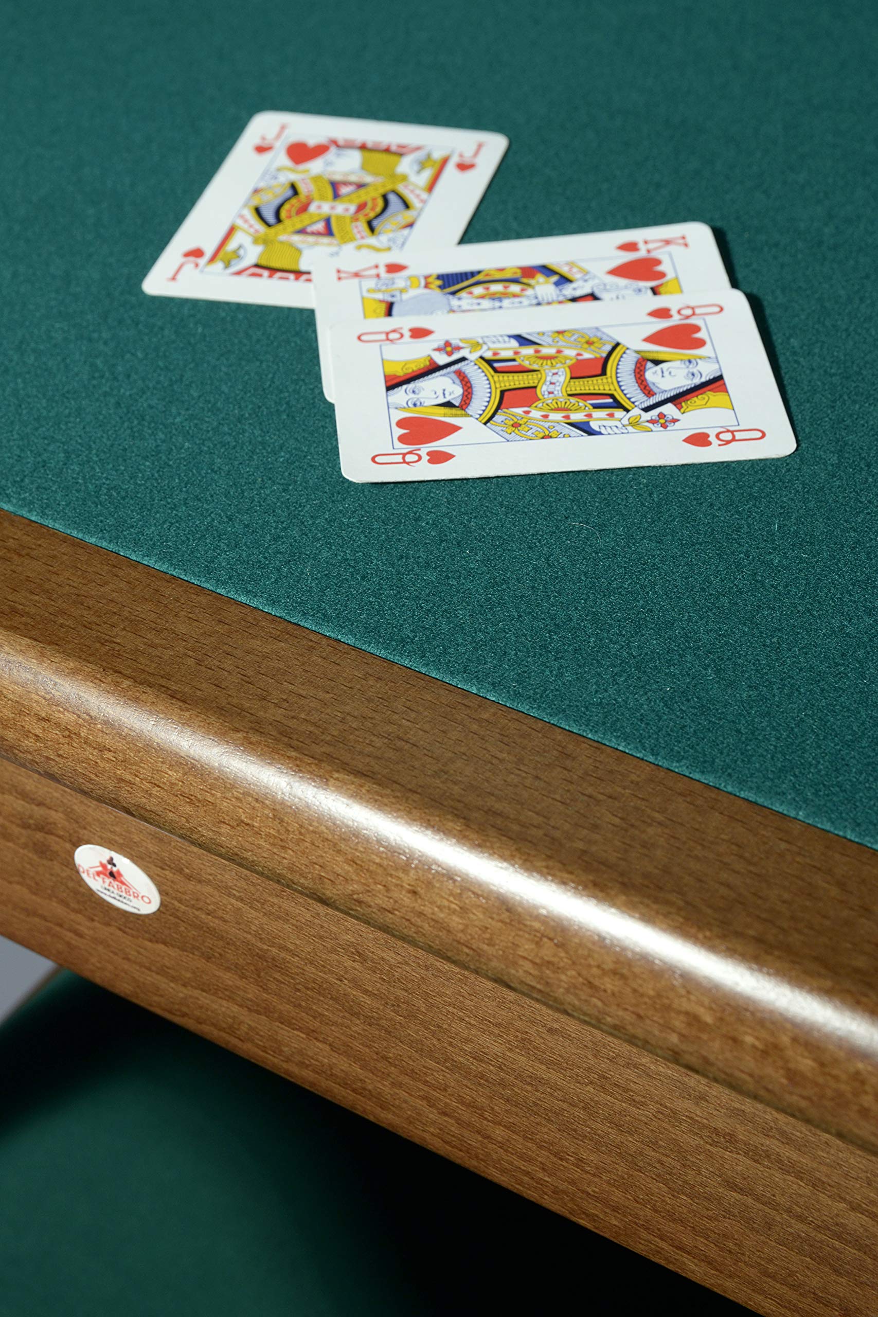 Mesa de Juego Poker Karn – Mesa Cuadrada 90x90 cm Plegable en Haya Maciza con Paño Verde – Mesa de Cartas Ahorraespacio