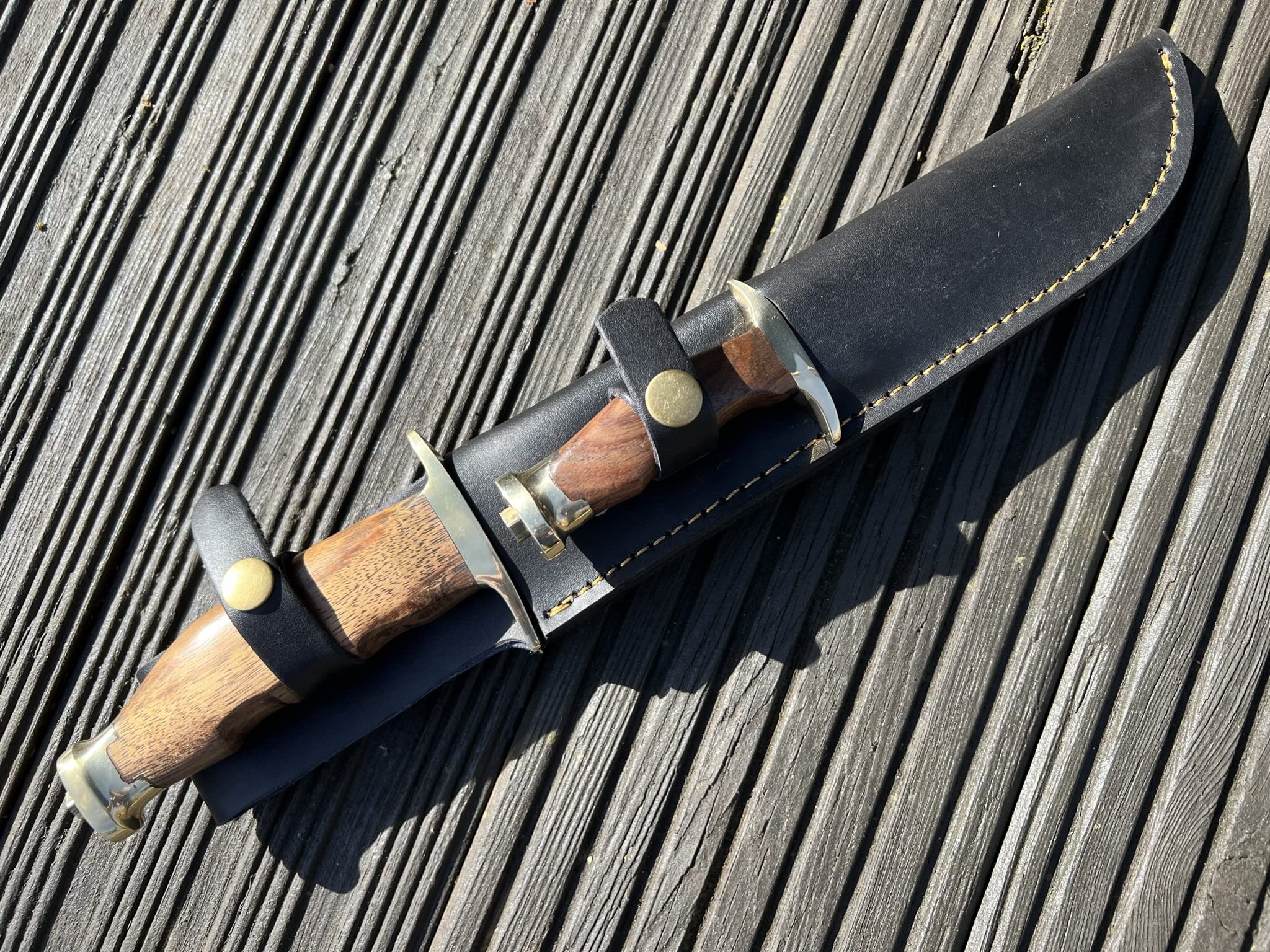 Perkin Feststehende Jagdmesser-Set 2-teiliges Jagdmesser-Set mit Scheide aus Bowie-Messern