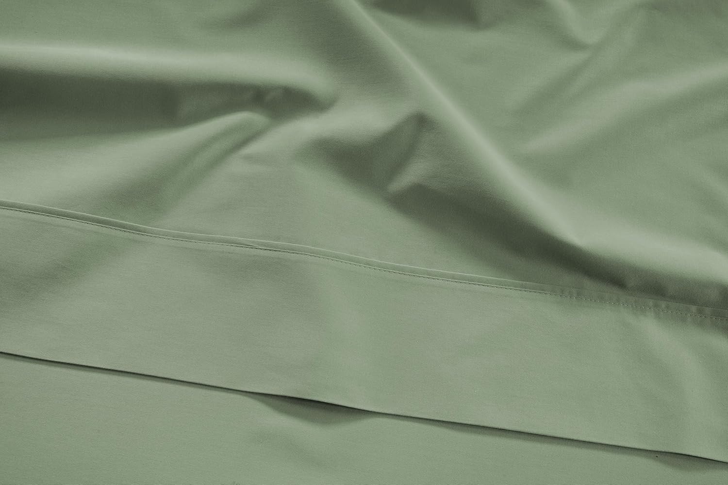Lane Linen 100% Cotton Sheets - 450 Thread Count, 3 Pc, Long Staple Twin XL Soft Satin, Bedding, Breathable Cooling Sheets- Iceberg Green