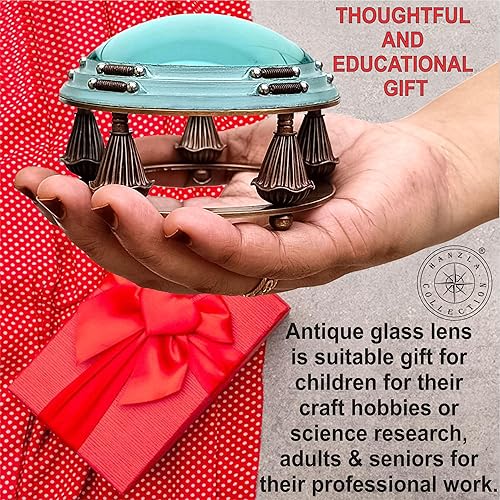 Miniatura 2 de Hanzla Collection - Pisapapeles y lupa para oficina, diseño vintage