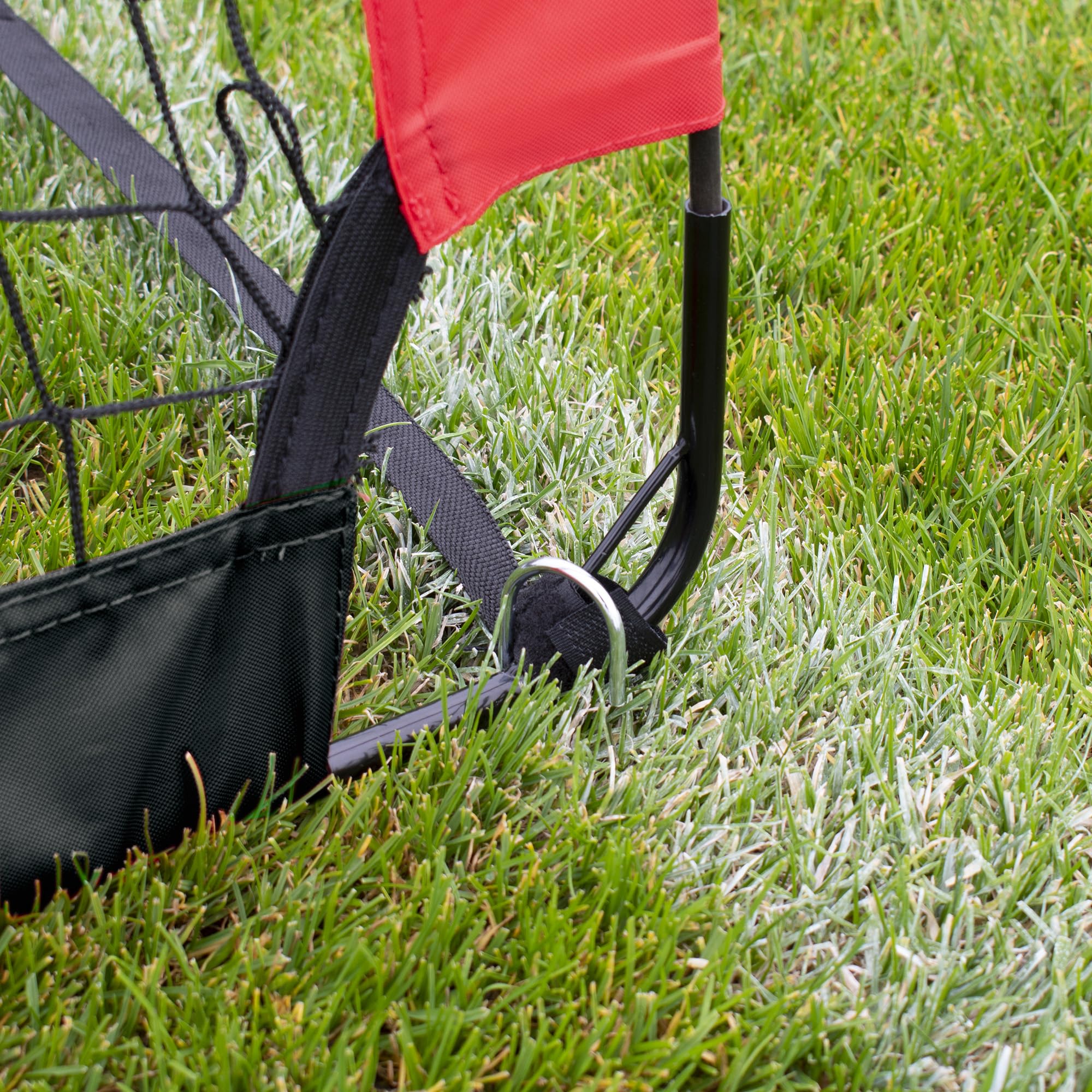 Hy-Pro Porta da calcio flessibile da 2,7 x 1,5 m, portatile, con borsa per il trasporto, per interni ed esterni, per bambini e adulti
