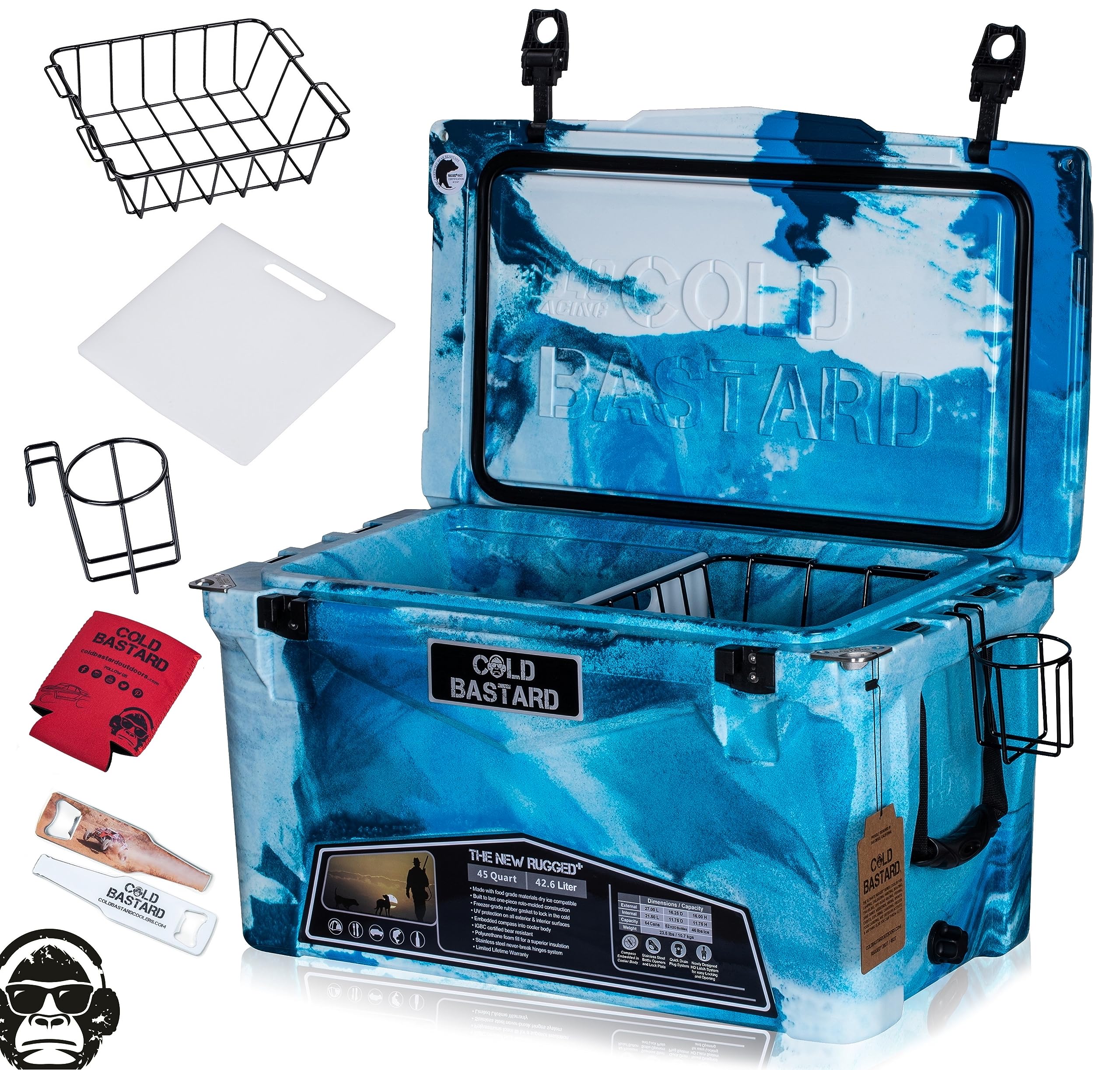 Amazon.com : COLD BASTARD COOLERS 45QT Cold Bastard Rugged+ CAMO