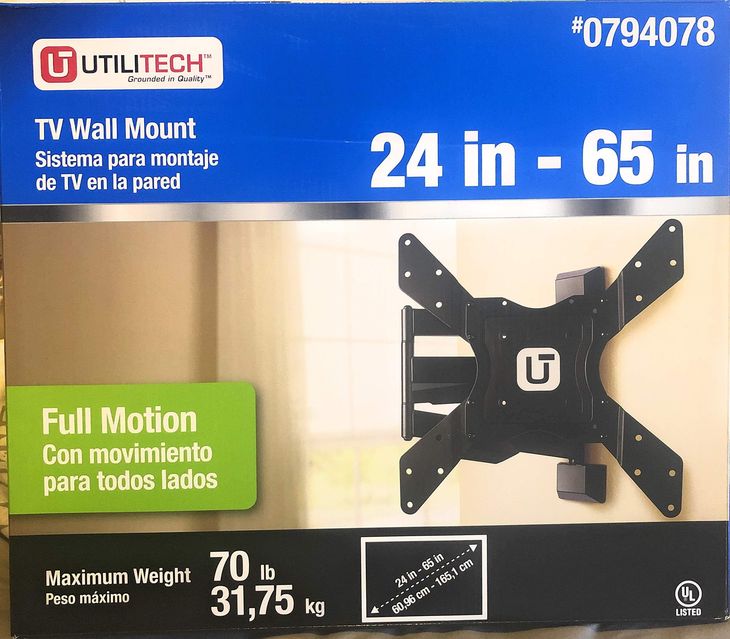 Utilitech Full Motion TV Wall Mount 24”65” Electronics