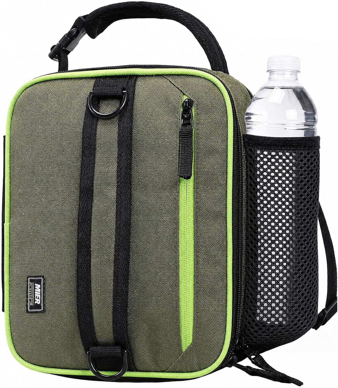 MIER Expandable Small Lunch Box for Men Women Kids to Work School, Green