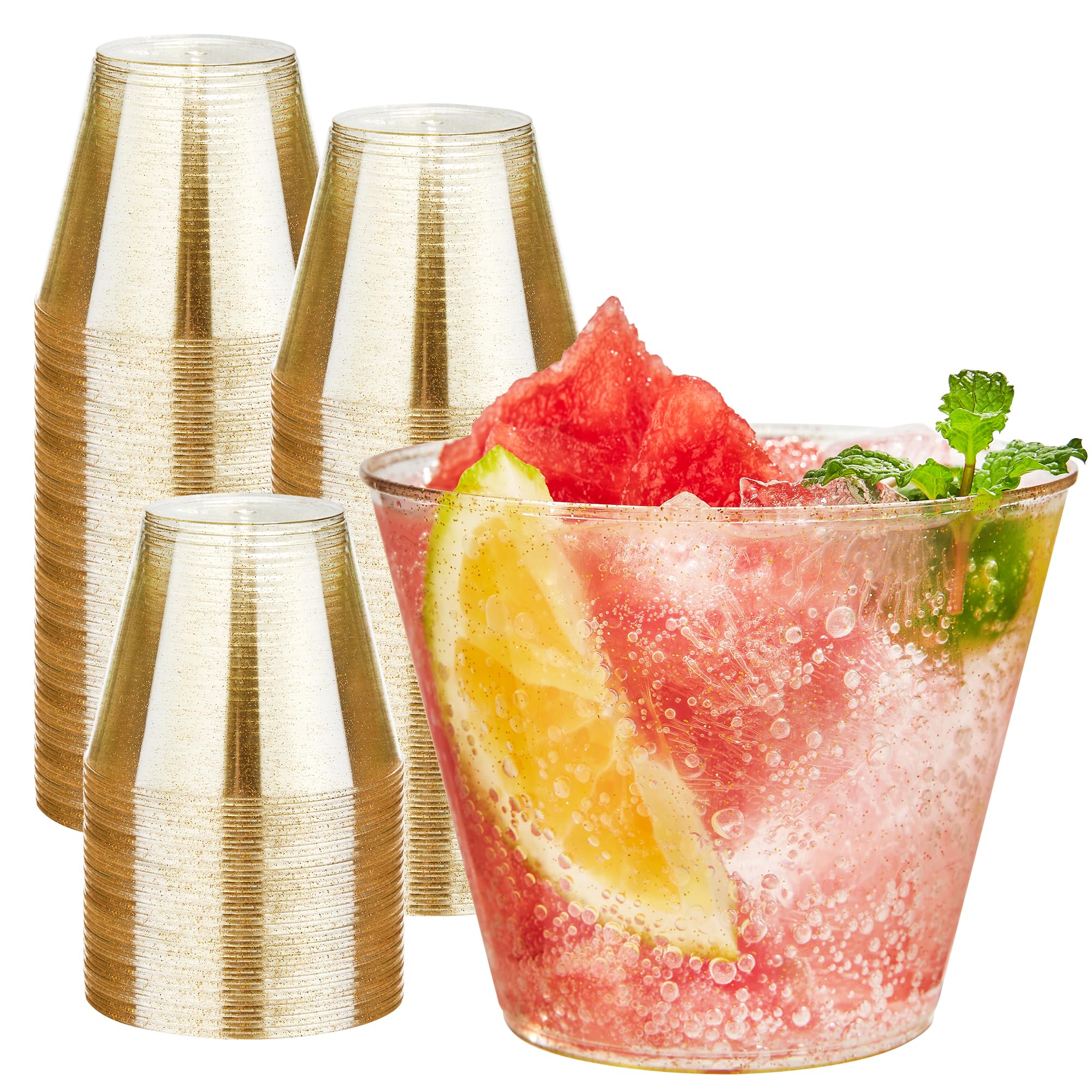 Clear Plastic Cups - 200 Pack for Parties -19