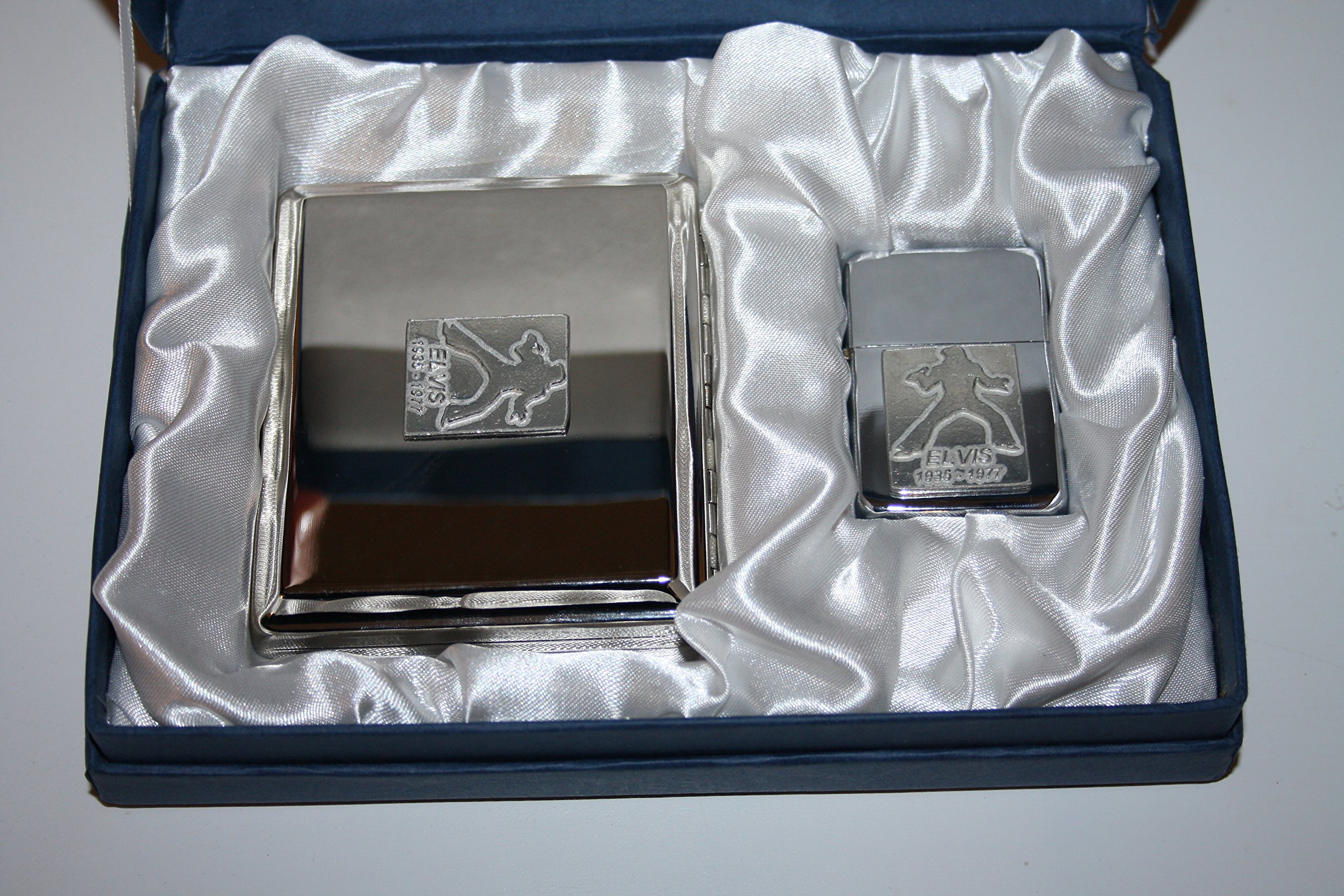 elvis cigarette case Elvis lighter and cigarette case : Amazon.co.uk: Fashion