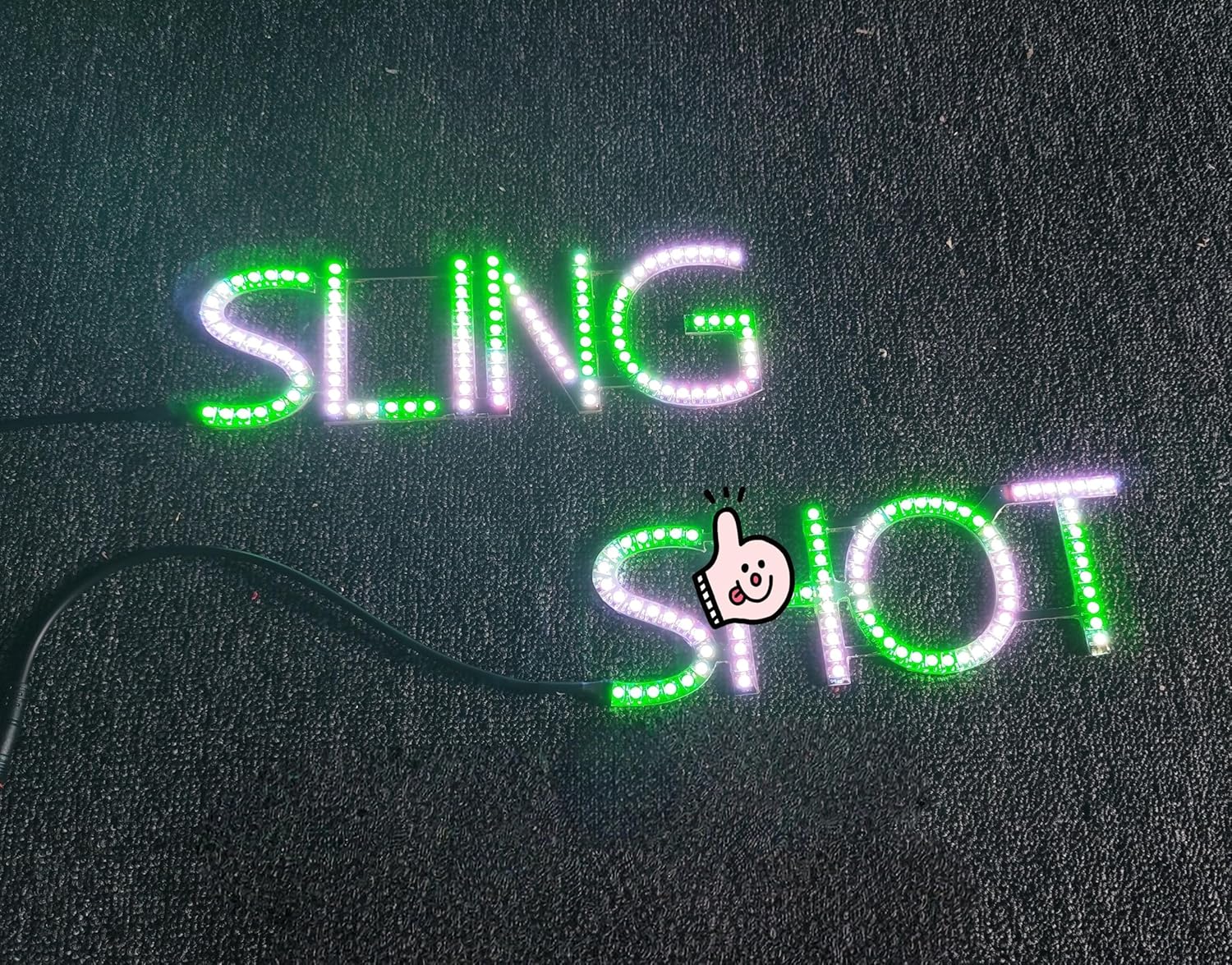 RGB Dream Color Chasing LED Letter Lights Fit for Polaris Slingshot Hood, Bluetooth App Controlled Addressable LED Sling Shot Emblem Decoration, Fits for Slingshot S/SL/SLR/R/GT 2015-2026