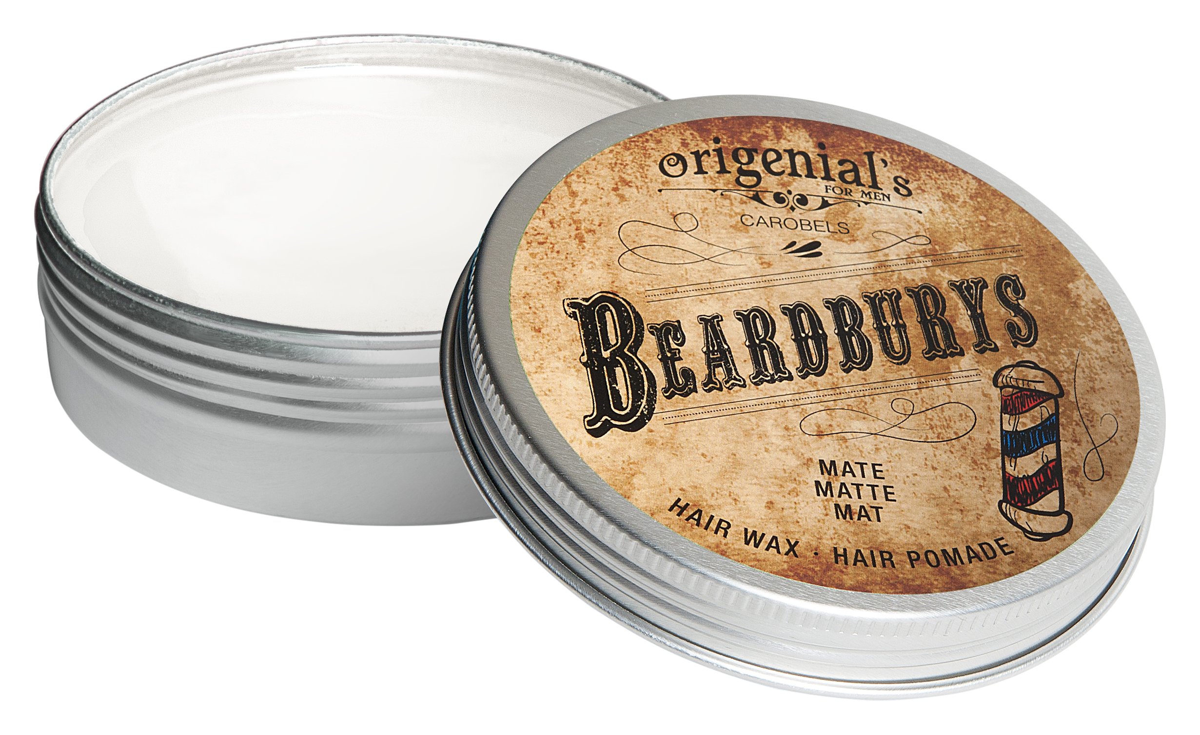 Beardburys Hair Wax Matte for Men, Medium Hold for Control Without Losing Flexibility - Matte Finish, 100ml