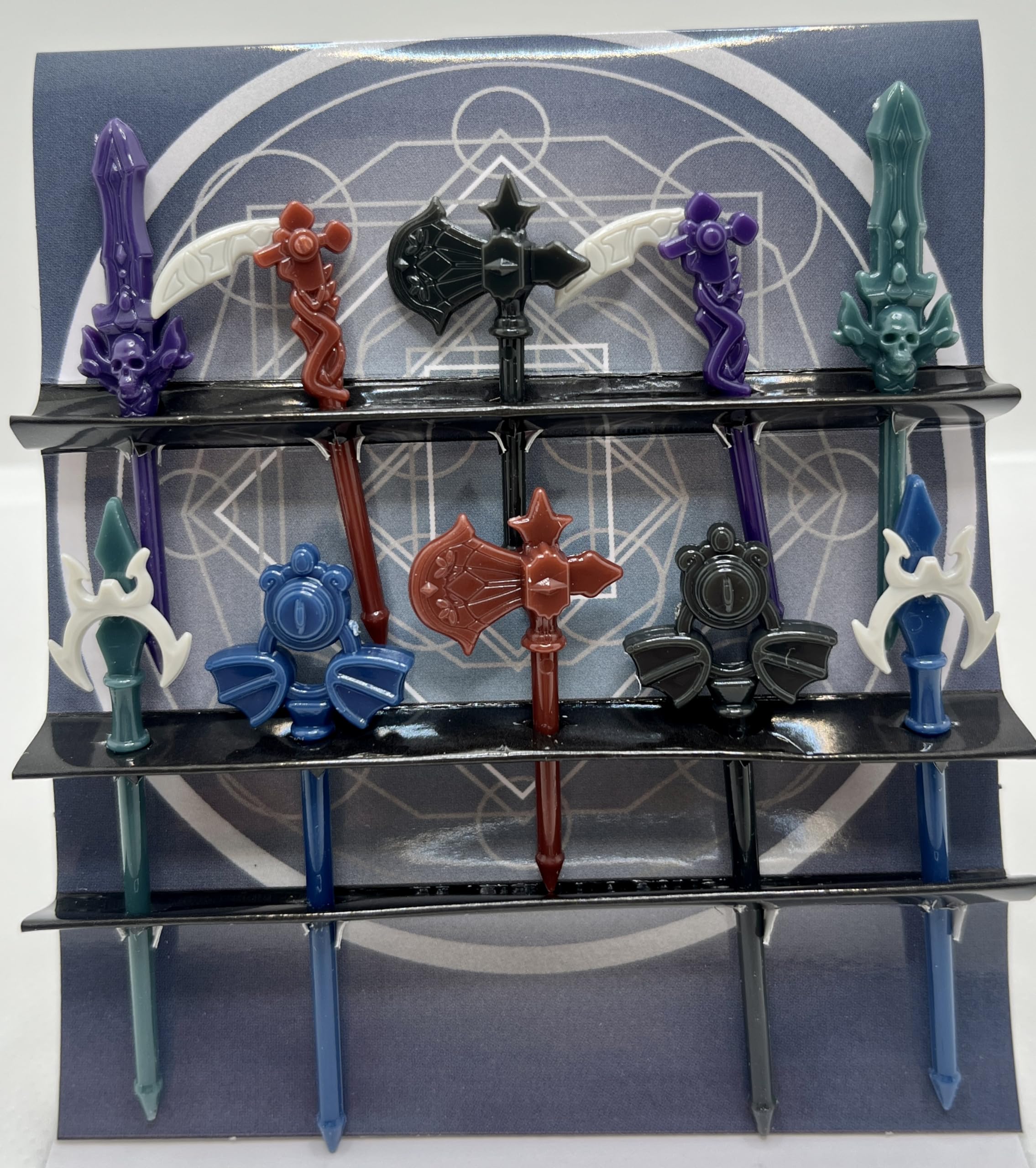 Amazon | お弁当 ランチ ピックス ピック 暗黒の武器 刀 剣 10本入り