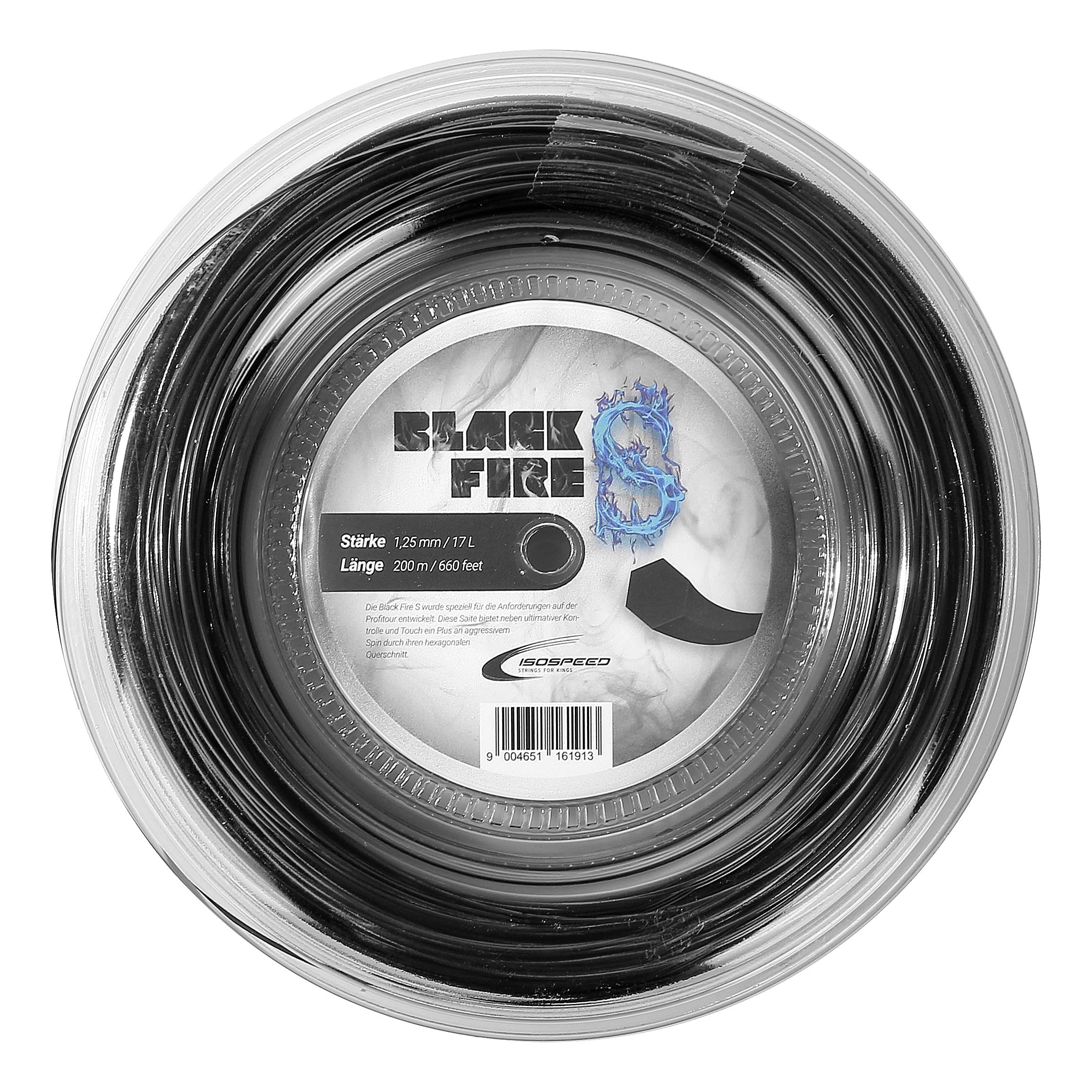 Black Fire S 200M Tennis String Reel 200M Monofil Black