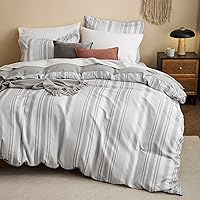 Vista 14 de Bedsure - Funda de edredón tamaño King – Juego de funda de edredón reversible terracota de 3 piezas con cierre de cremallera, juego de ropa de cama