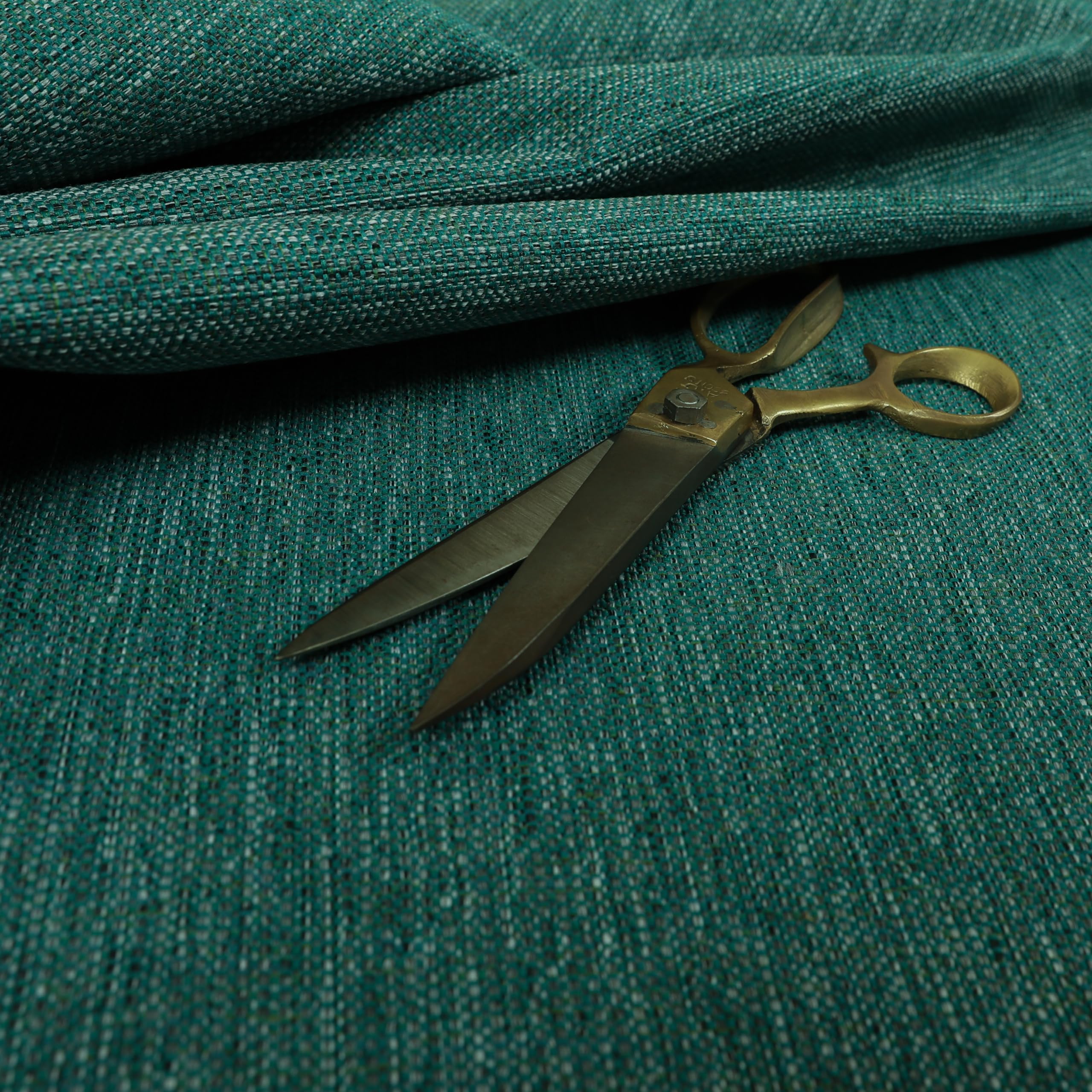 Redbrick Mill Fabrics Flame Retardant Basket Weave in Teal for Home Textiles Sofas Curtains Upholstery Fabric for Sale by The 1 Metre (Per Metre) โ image 1