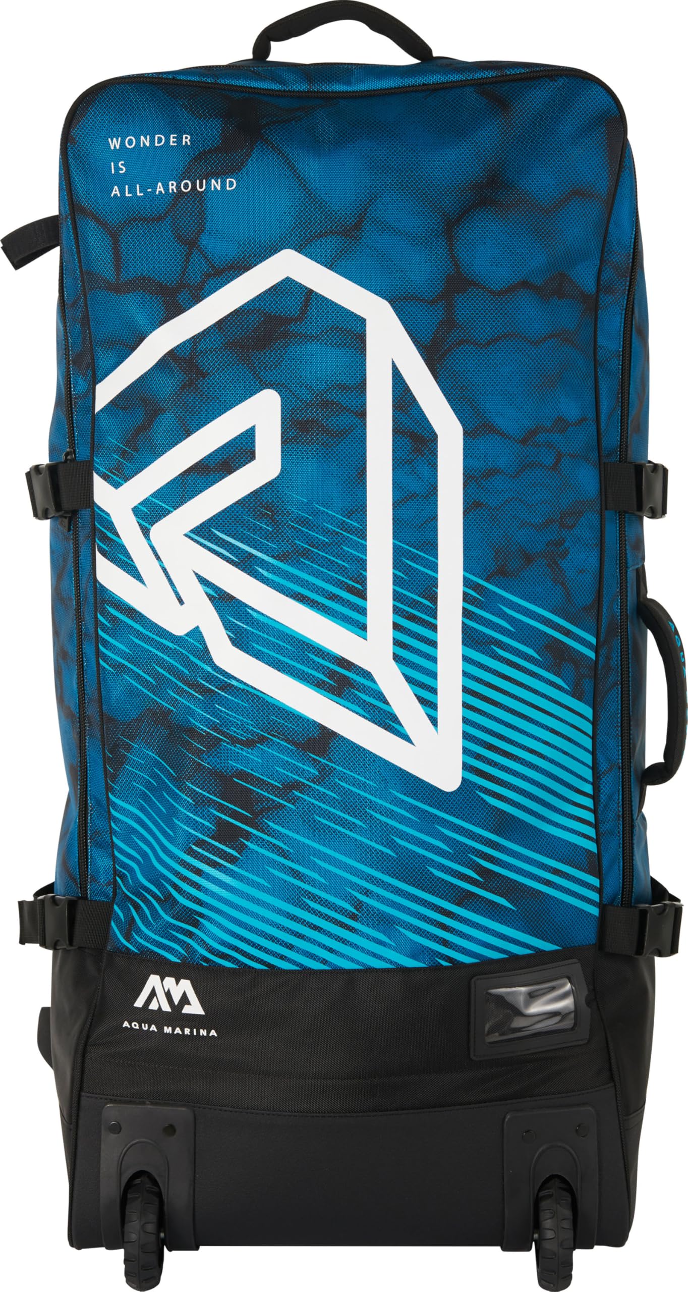AQUA-MARINA Advanced Luggage Bag with Rolling Wheel 90L, Sac À Bagages avec Roue Roulante, Myrtille, 90L, Adultes Unisexes
