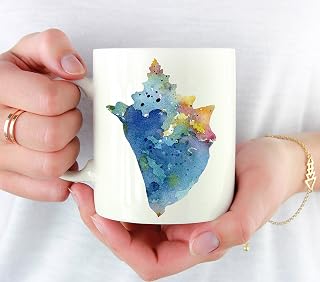 Snäckskal tekopp unik kaffemugg hållbar drickkopp roliga presenter till mamma jul syster 330 ml