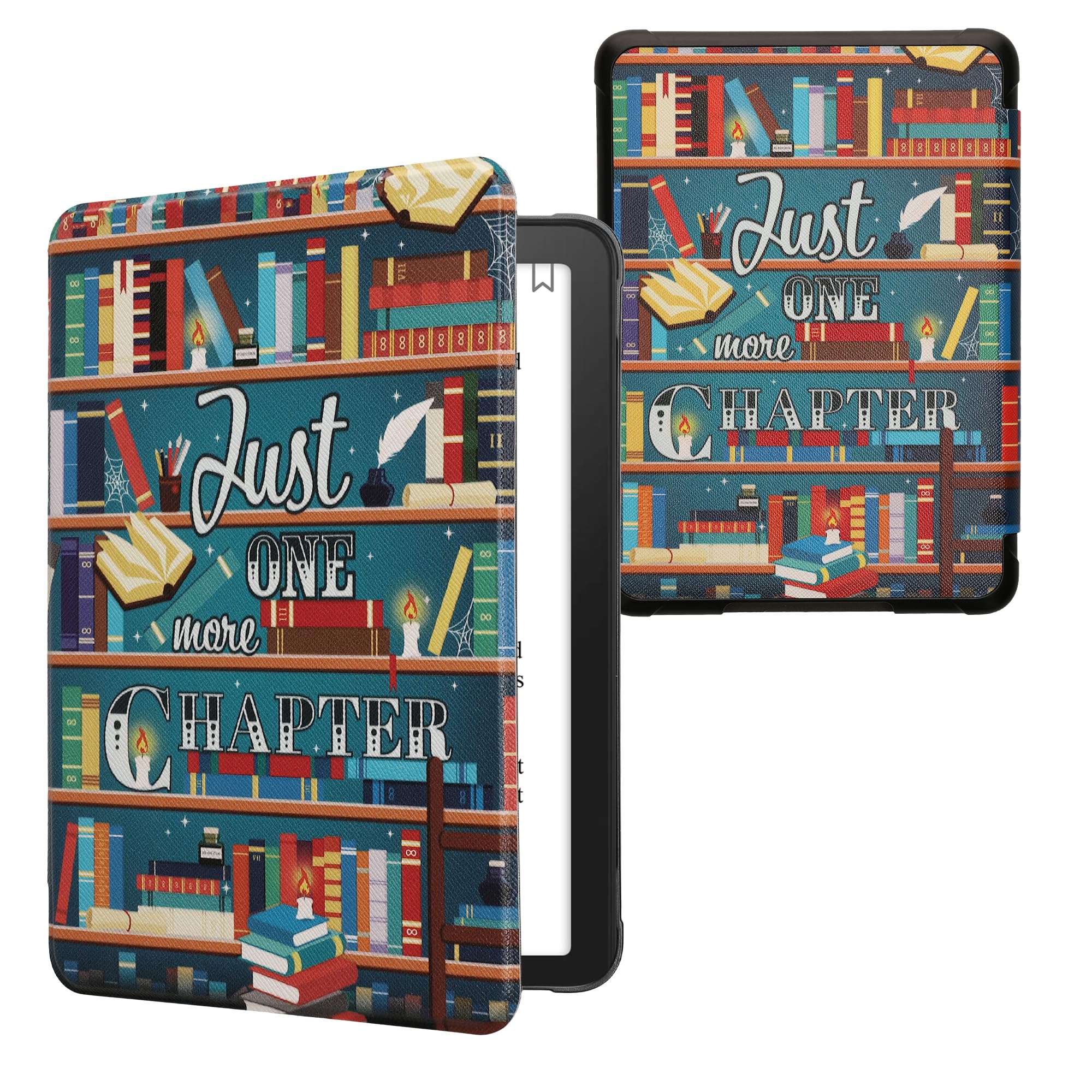 kwmobile e-reader hoesje compatibel met Kindle Paperwhite 11. Generation 2021 - Magneetsluiting - Ereader case - Oriëntaalse Tegels in meerkleurig/bruin
