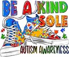 Amazon.com: WSQ Be A Kind Sole Autism Awareness Vinyl