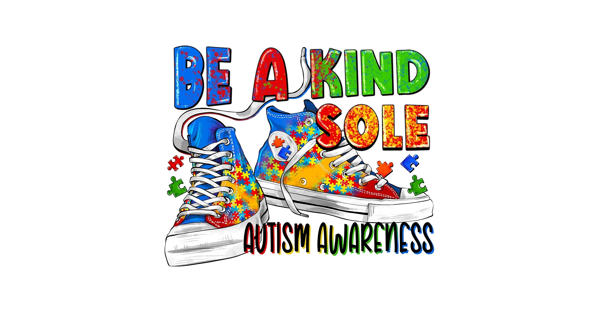 Amazon.com: WSQ Be A Kind Sole Autism Awareness Vinyl