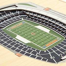 YouTheFan NFL 5-Layer 17 x 13 StadiumViews 3D Wall Art, Chicago Bears