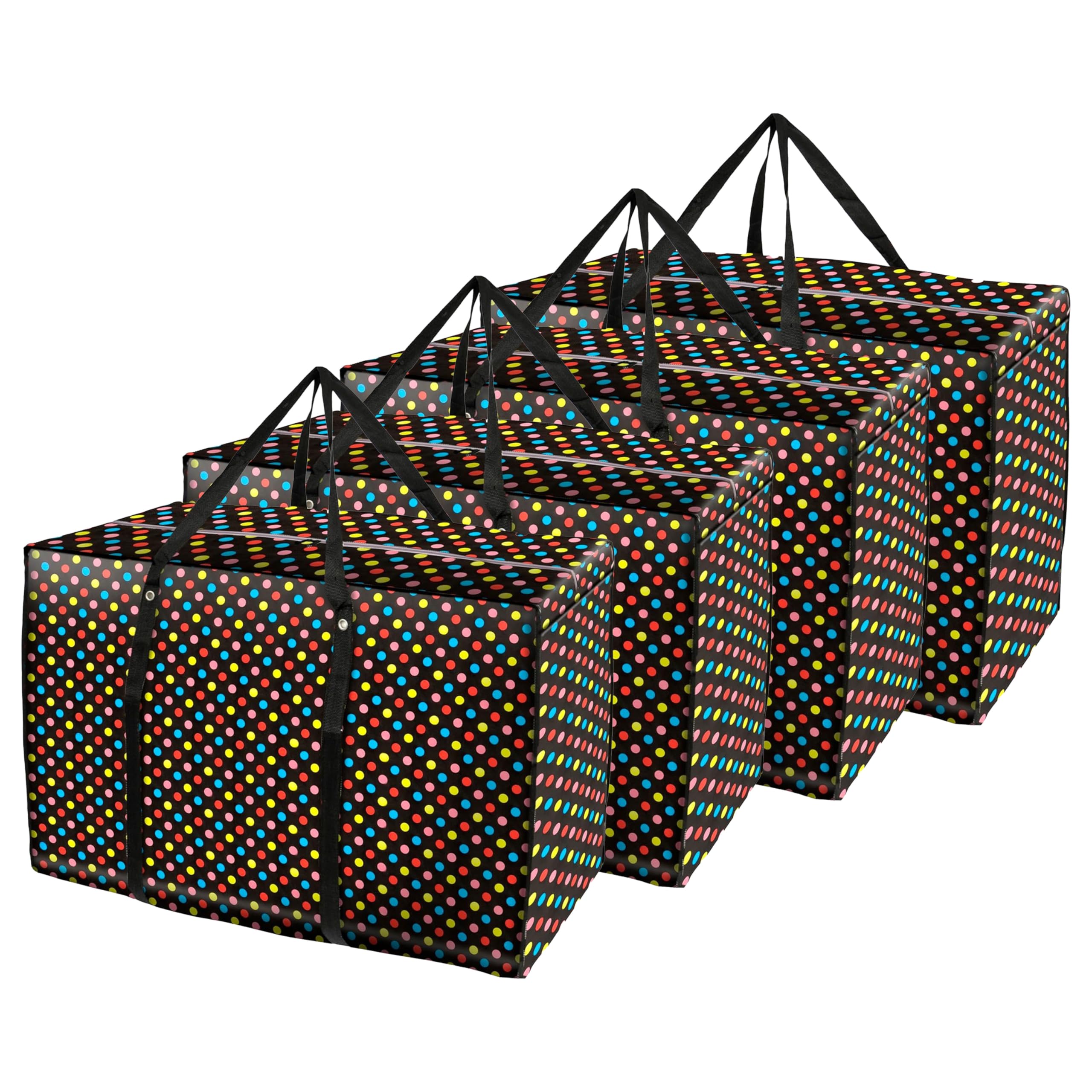 Storite 4 Pack Multi-Purpose Heavy Duty 145 L Moisture Proof Jumbo Size Underbed Storage Bag/Toys/Stationery Paper/Clothes Storage Bag with Strong Handle (88x59x28cm,Multi Color) (B0DGSXSC4C) Amazon Price History, Amazon Price Tracker