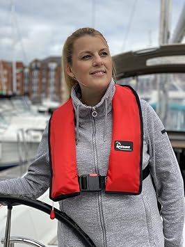 Bluewave Lightweight Automatic lifejacket 150N Red