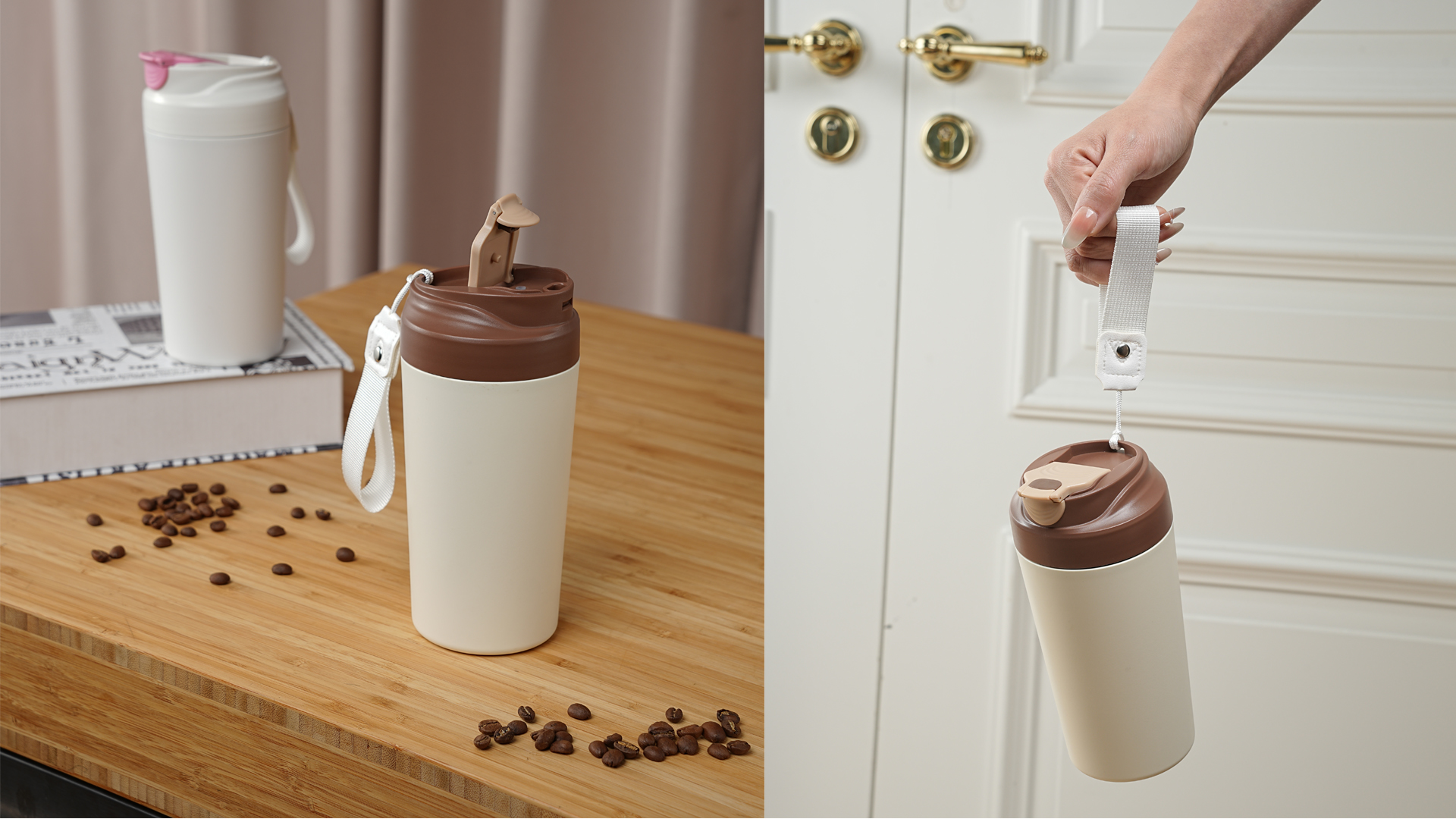 Mug Cerámico de Viaje 16oz con Tapa y Doble Pared miniatura 7