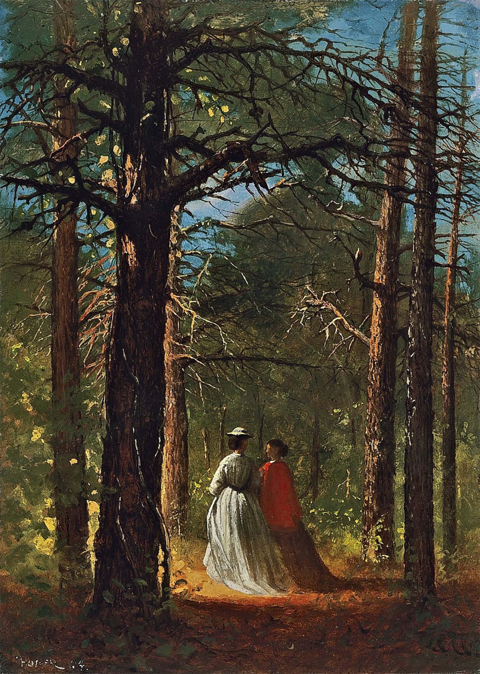 ARTXLXXBN Famous Painting Art Wall Decor Abstract Art Picture Waverly Oaks by Winslow Homer Animal Pictures for Home Decor 60x90cm