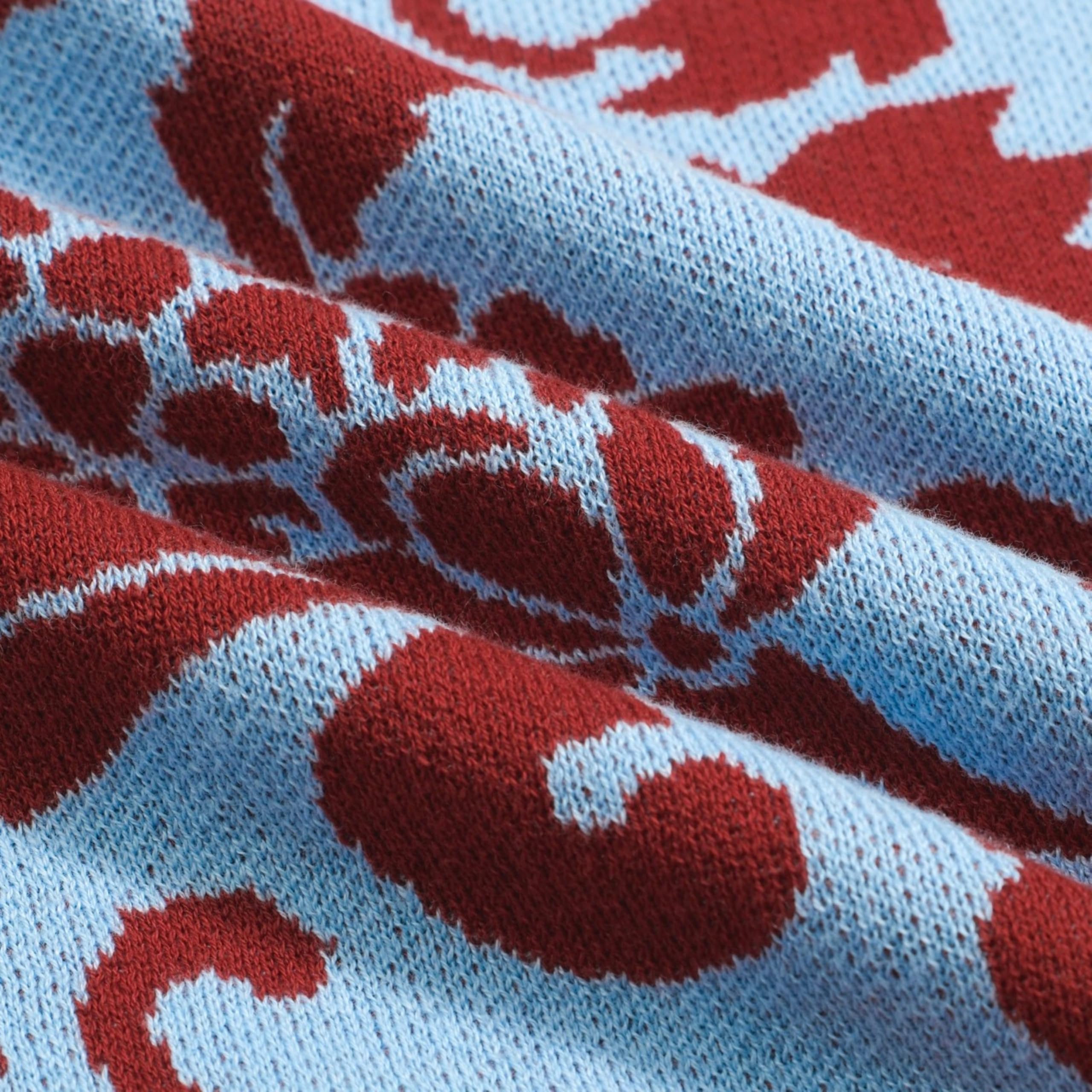 OXKNIT Camiseta de manga corta para mujer de verano, de punto de algodón, color azul