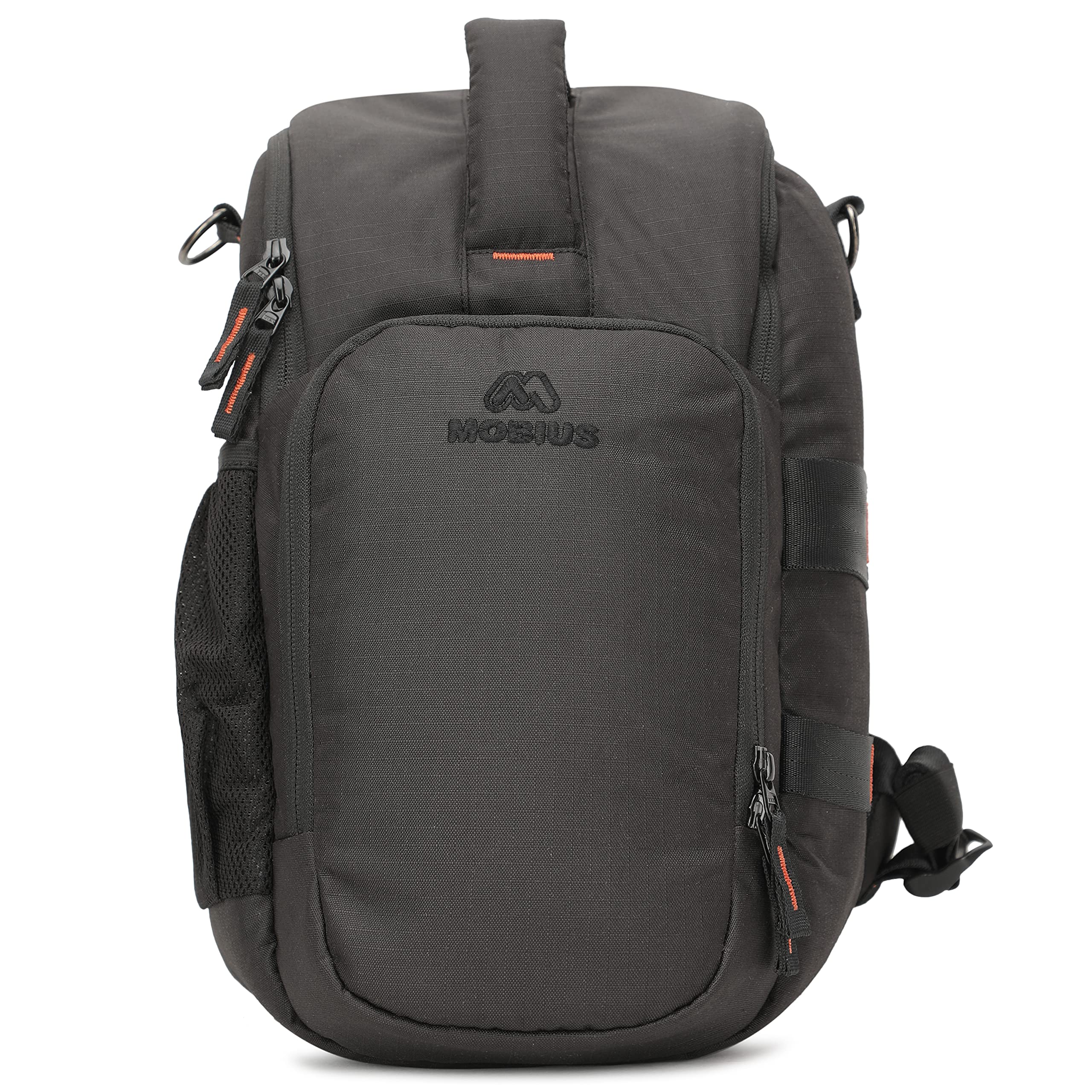 MOBIUS Grenade Pro DSLR Sling Bag Cum Backpack Bag for DSLR/SLR Camera- Black|100% Water Resistant Top Loader Bag with Memory Cards & Charger Slot|Suitable for DSLR with attached 70-200mm f/2.8 lens-image-46