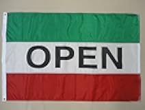 Allied Flag Open Green & Red Message Flag - 3' x 5' - Nylon