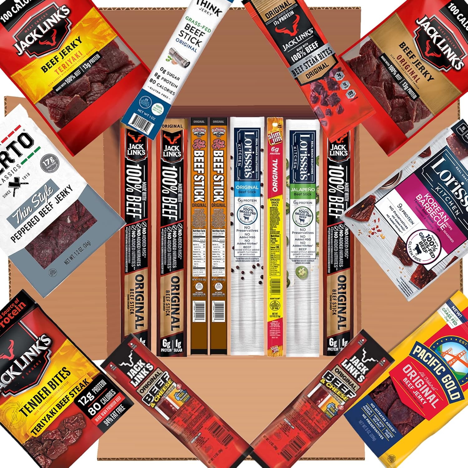 Buy Beef Jerky Variety Pack 19 Count Jerky Gift Box Healthy