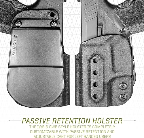 Miniatura 3 de Fobus TGX4 Concealed Carry Holster for Taurus GX4 Pistol, Optics Ready, Tuckable IWB and OWB