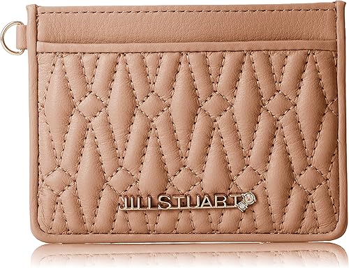 Amazon ジルスチュアート 定期入れ パスケース ゴーフル ソフト牛革 キルティング柄 一面パス カードポケット付 チェーン付 Jslw9bp1 ベージュ Jillstuart ジルスチュアート 定期入れ