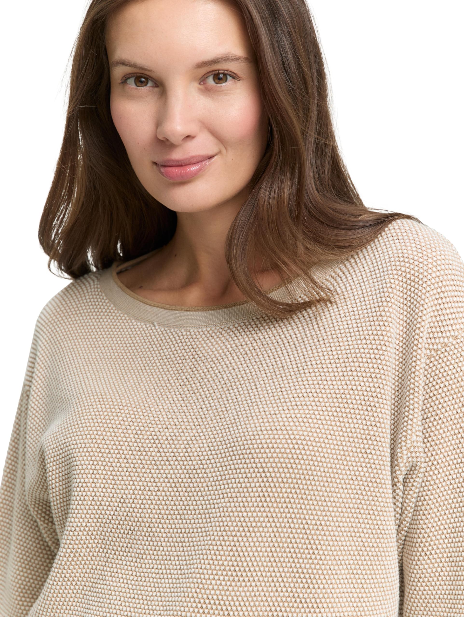 TOM Tailor 1030507 Sudadera con Detalle Fruncido Mujer (Pack de 1)