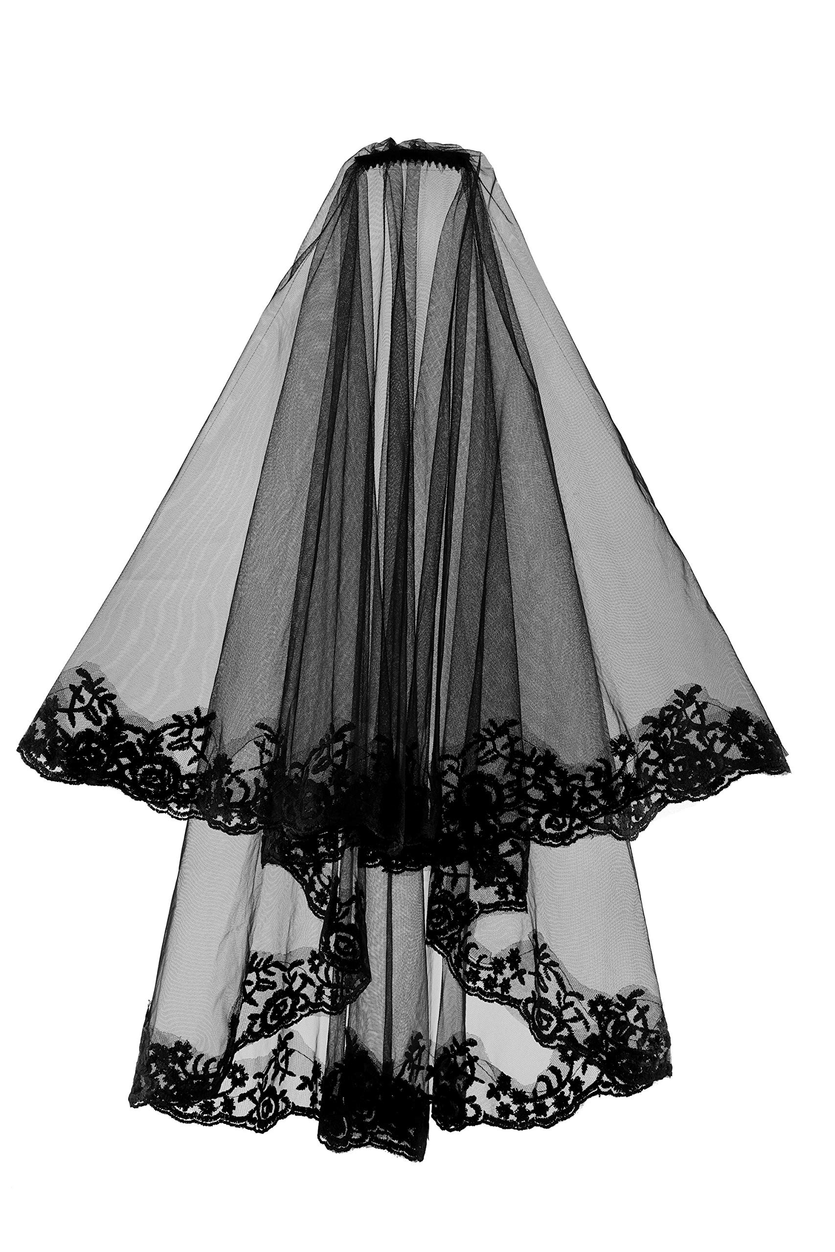 Women Mesh Veil Black Bridal Birdcage Short Wedding Face Veil with Clip Women Mesh Veils Black Bridal Birdcage Short Face Veil with  main image 4